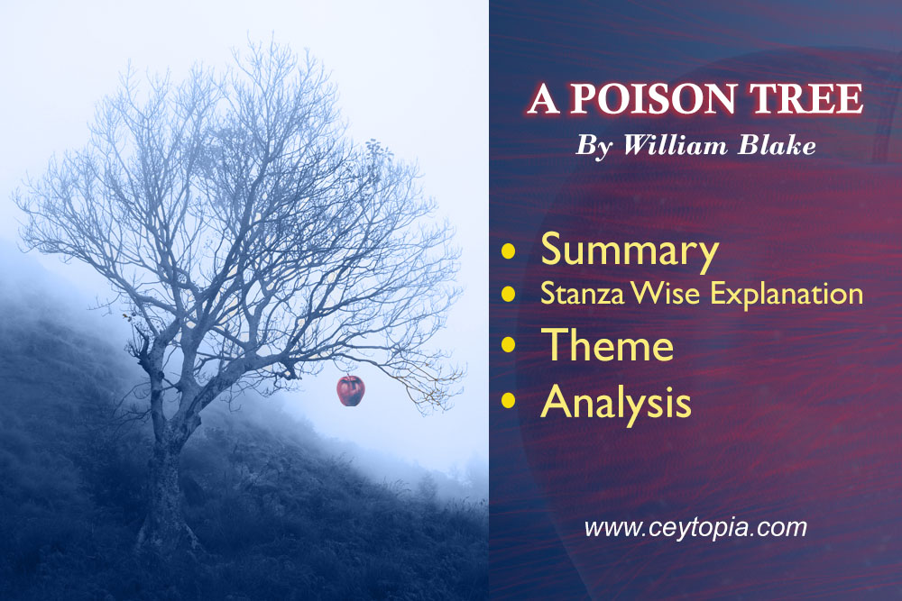 A Poison Tree Poem By WIlliam Blake - Stanza wise Explanation and Analysis